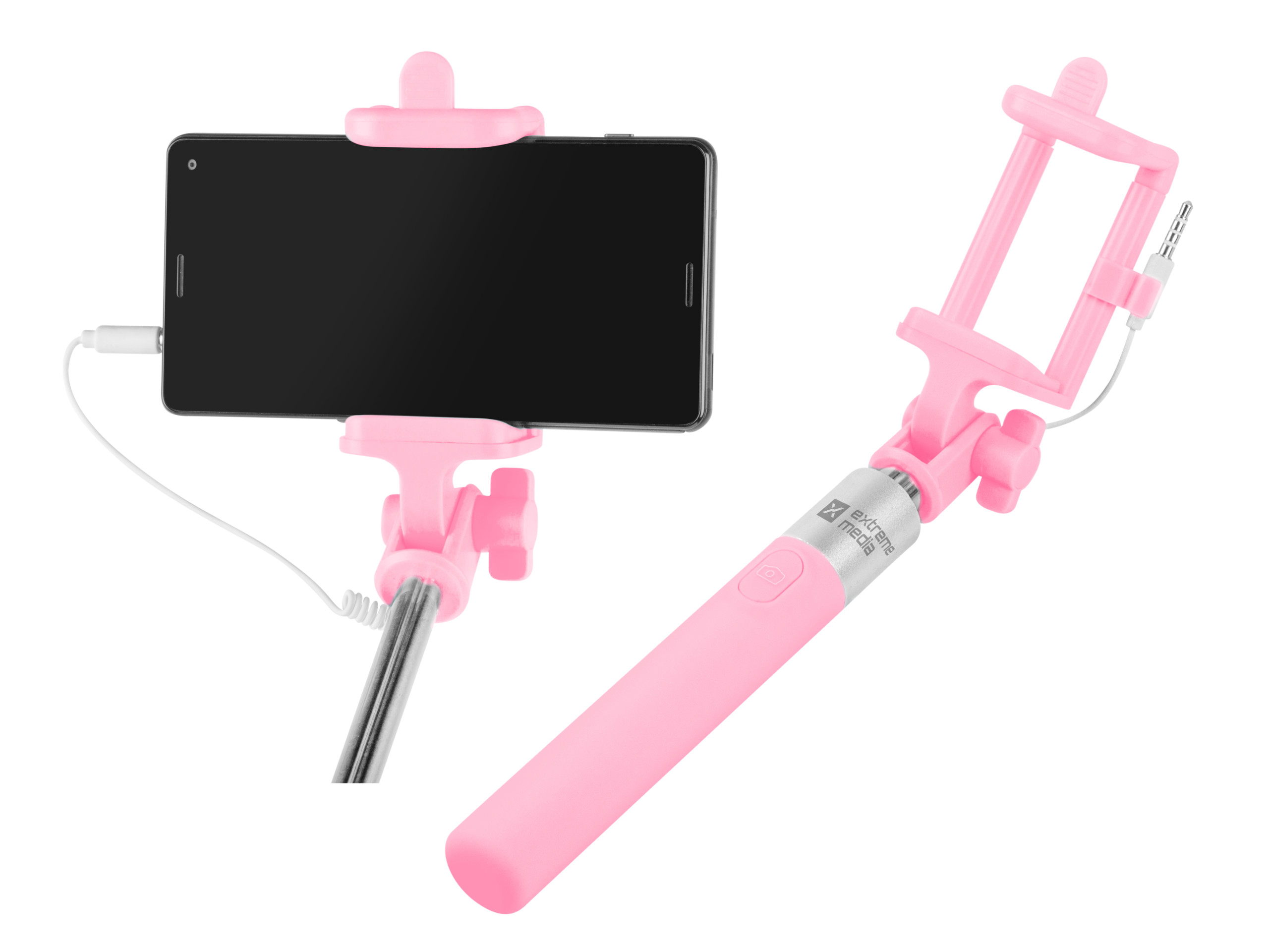 

Kijek selfie stick z kablem uchwyt monopod Natec