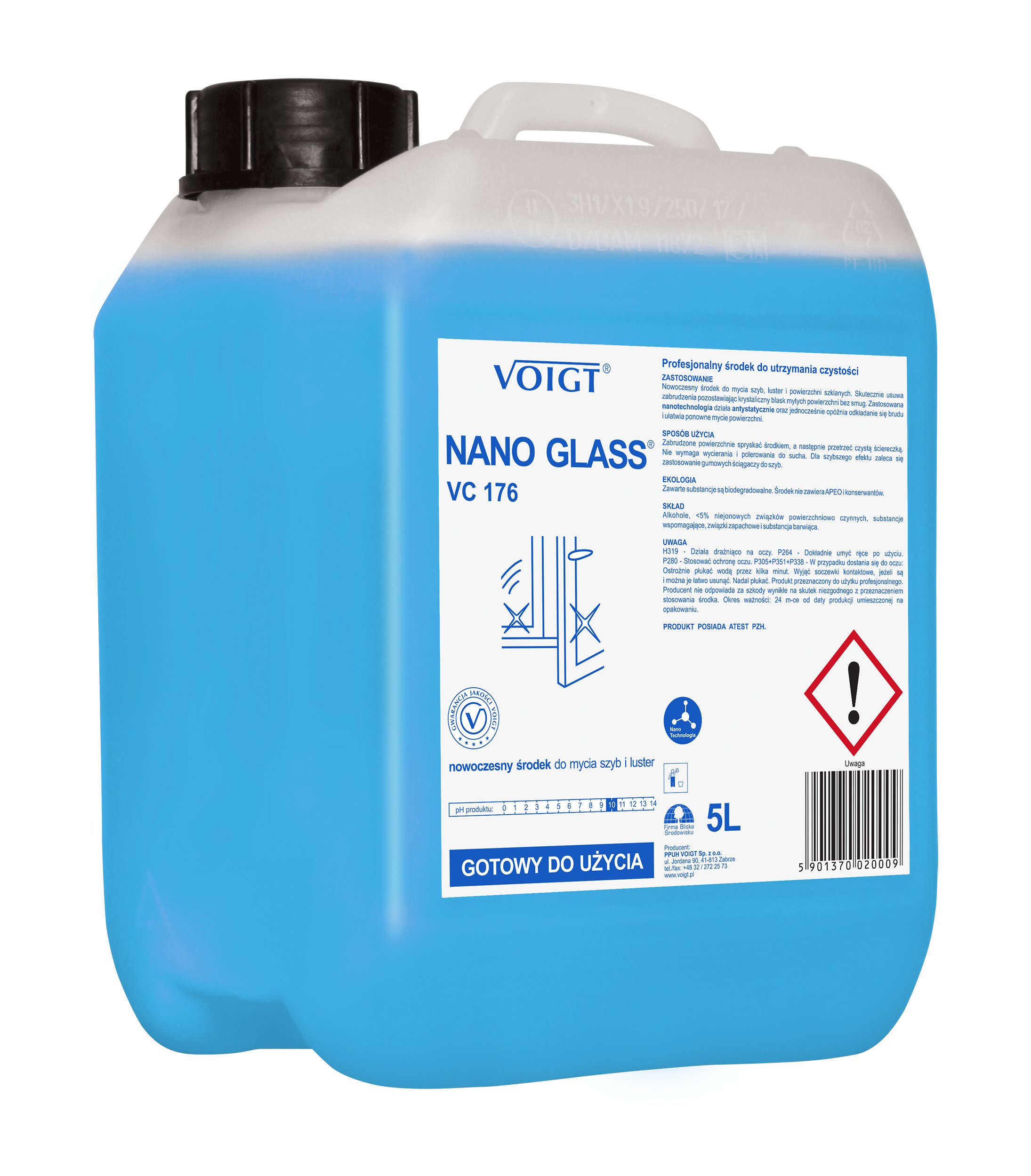

Voigt Nano Glass VC 176 5l do mycia szyb bez smug