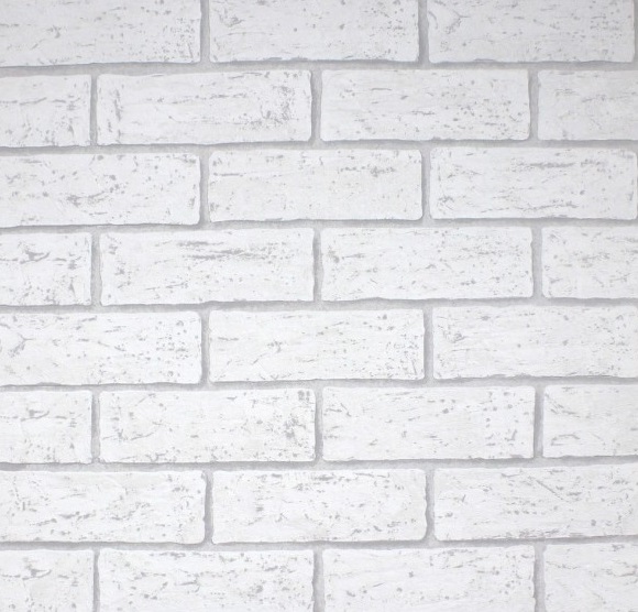 

Tapeta Biała Szara Cegła Kamień 3D Mur Wypukła