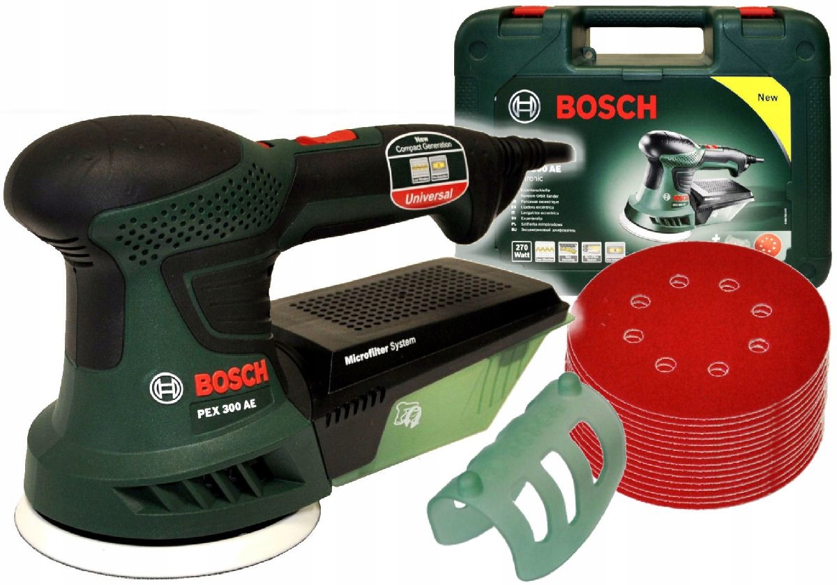 

Szlifierka Mimośrodowa Pex 300AE Bosch 25 Papier