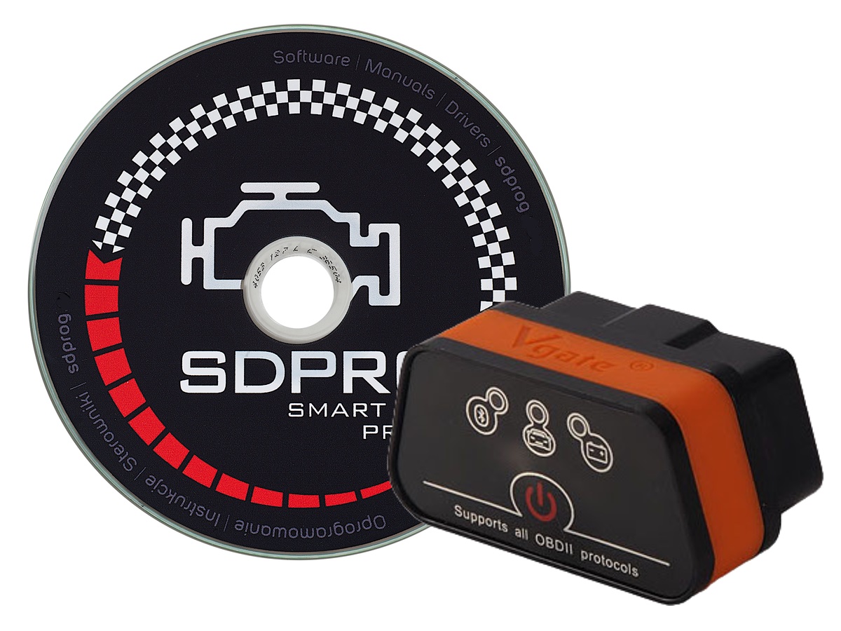 

Pl Sdprog + interfejs OBD2 ELM327 Obdii Opel Ford