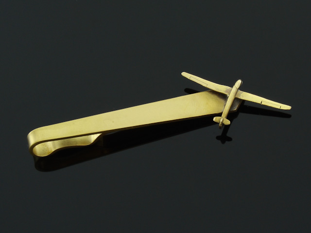 Spinka do krawata z mosiądzu samolot szybowiec Marka Inna marka