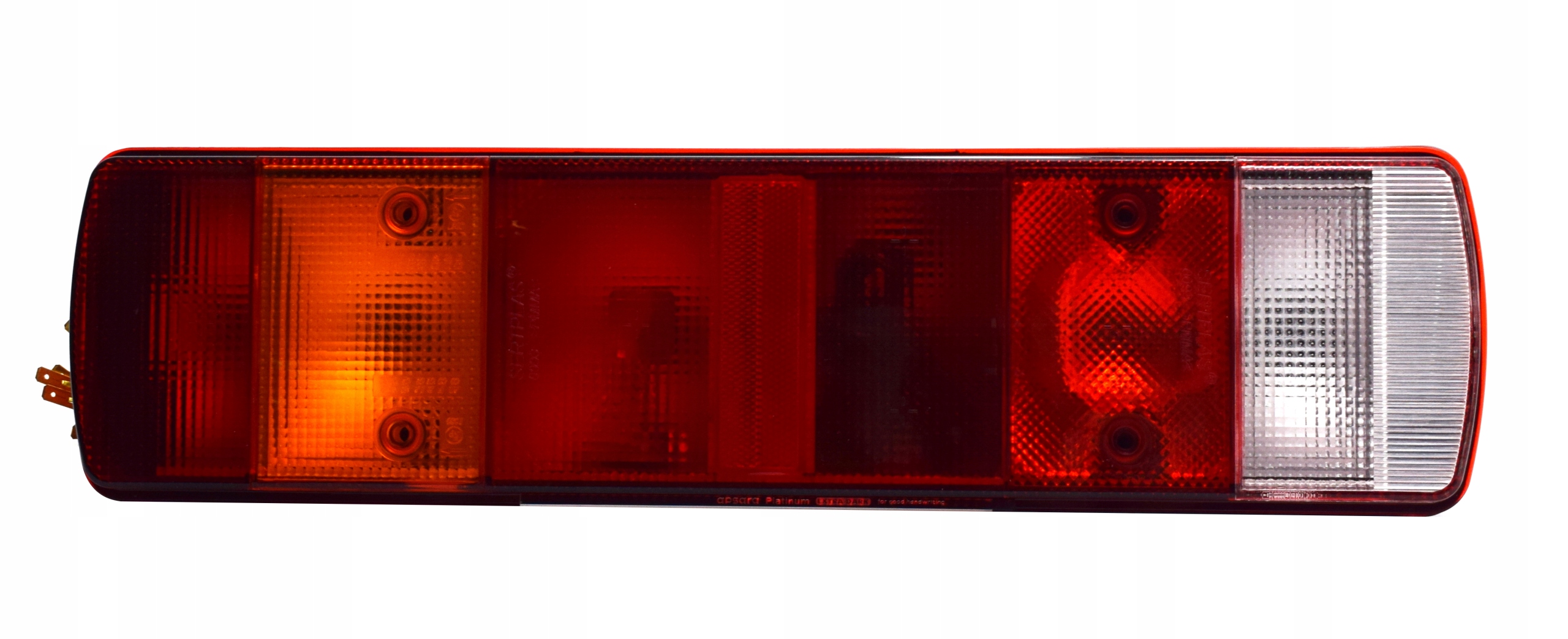 Zadní sdružená lampa pro odtahové vozy přívěsů, levá