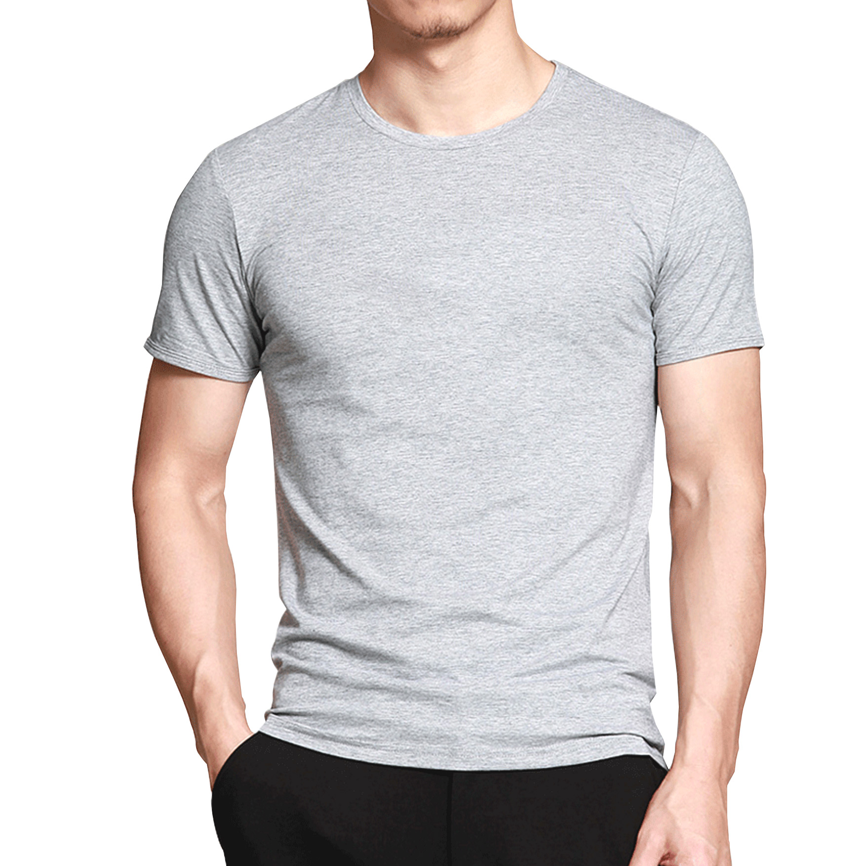 

T-shirt Koszulka Koszulki Męskie KM04 r S melanż