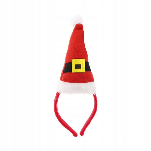 

Czapka Mikołaja z Pomponem - Opaska - 11×19 cm