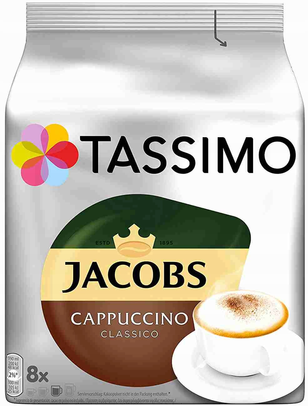 Kapsułki TASSIMO Jacobs Cappuccino Classico 8 Marka Tassimo