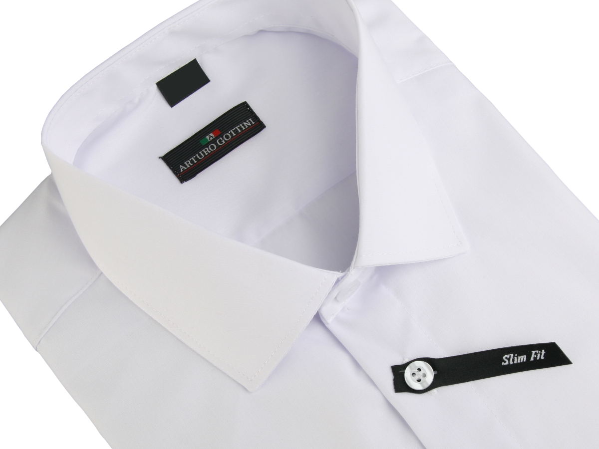 KOSZULA BIAŁA GŁADKA 37/38 182-188 SUPER SLIM Marka inna