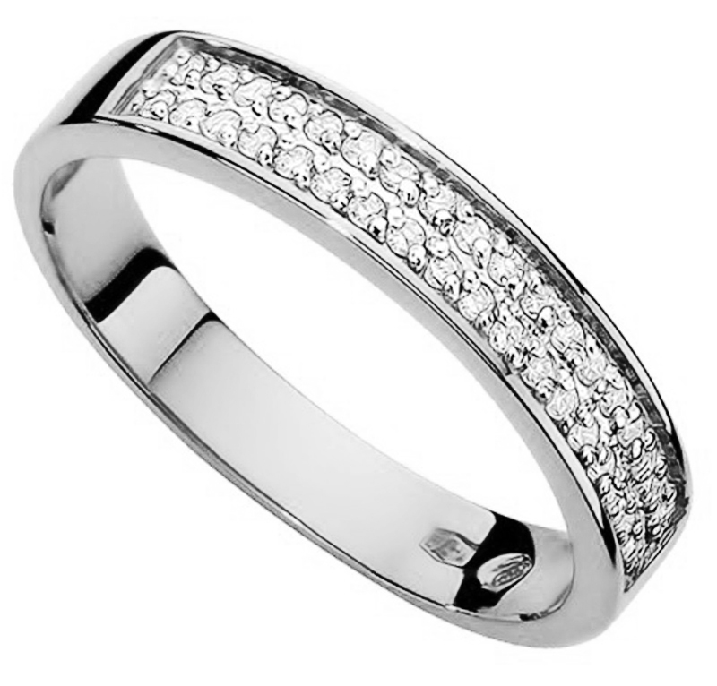 

Pierścionek Z Białego Złota Z Brylantami 0,18ct