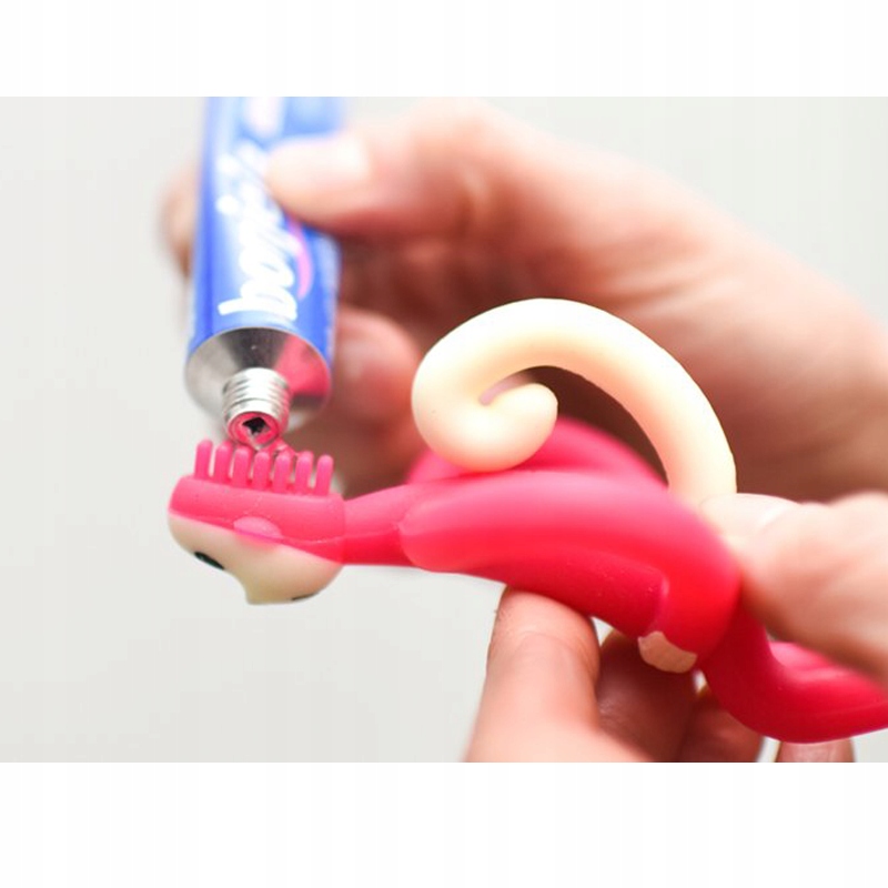 Matchstick Monkey CHWYTANIE ząbkowanie ZIELONY 0+ Kolor dominujący odcienie różu