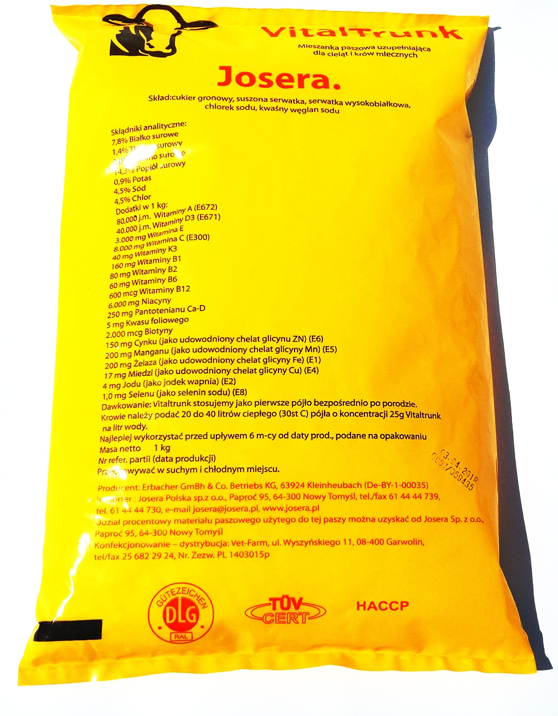 

Josera VitalTrunk Mieszanka Paszowa Uzupełniająca