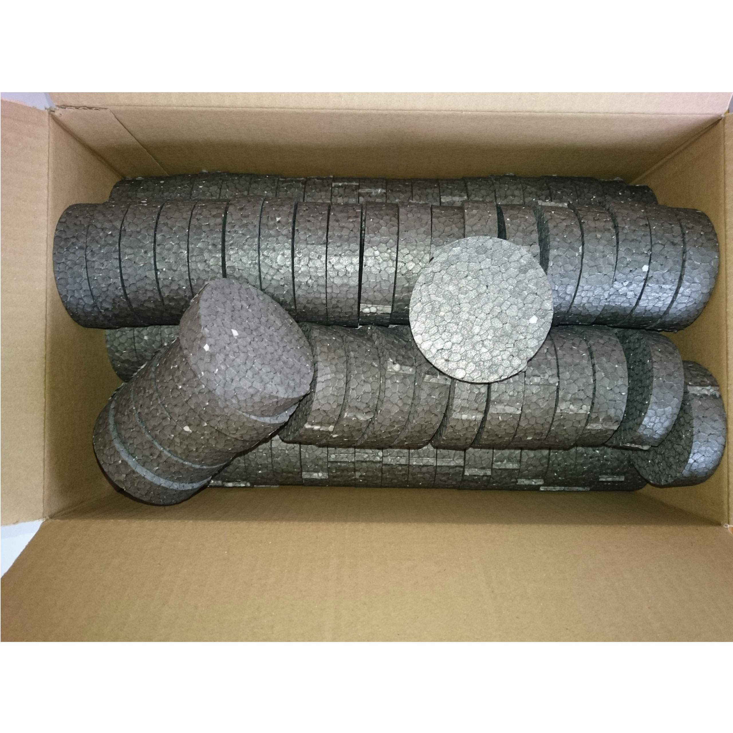 Polystyrenová Zátka, krytka talíře 500ks Grafit Fréza