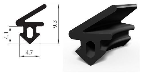 Uszczelka na RAMĘ do okien PANORAMA S-1125 Marka inna
