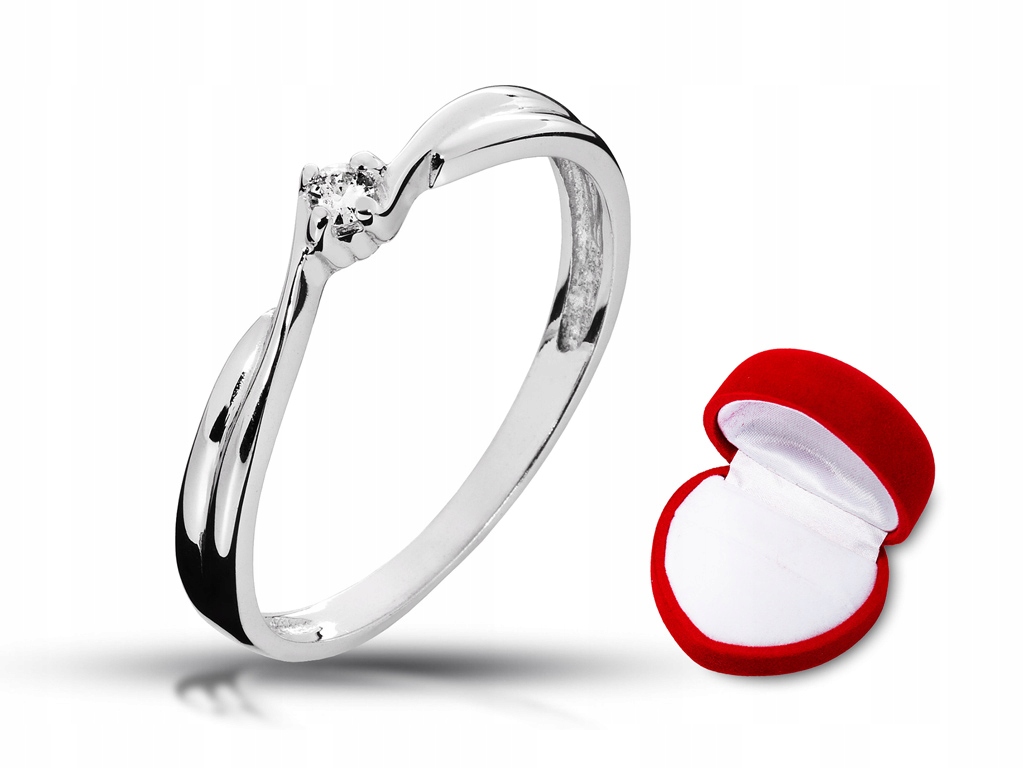 

ABgold pierścionek zaręczynowy z brylantem 0,05ct