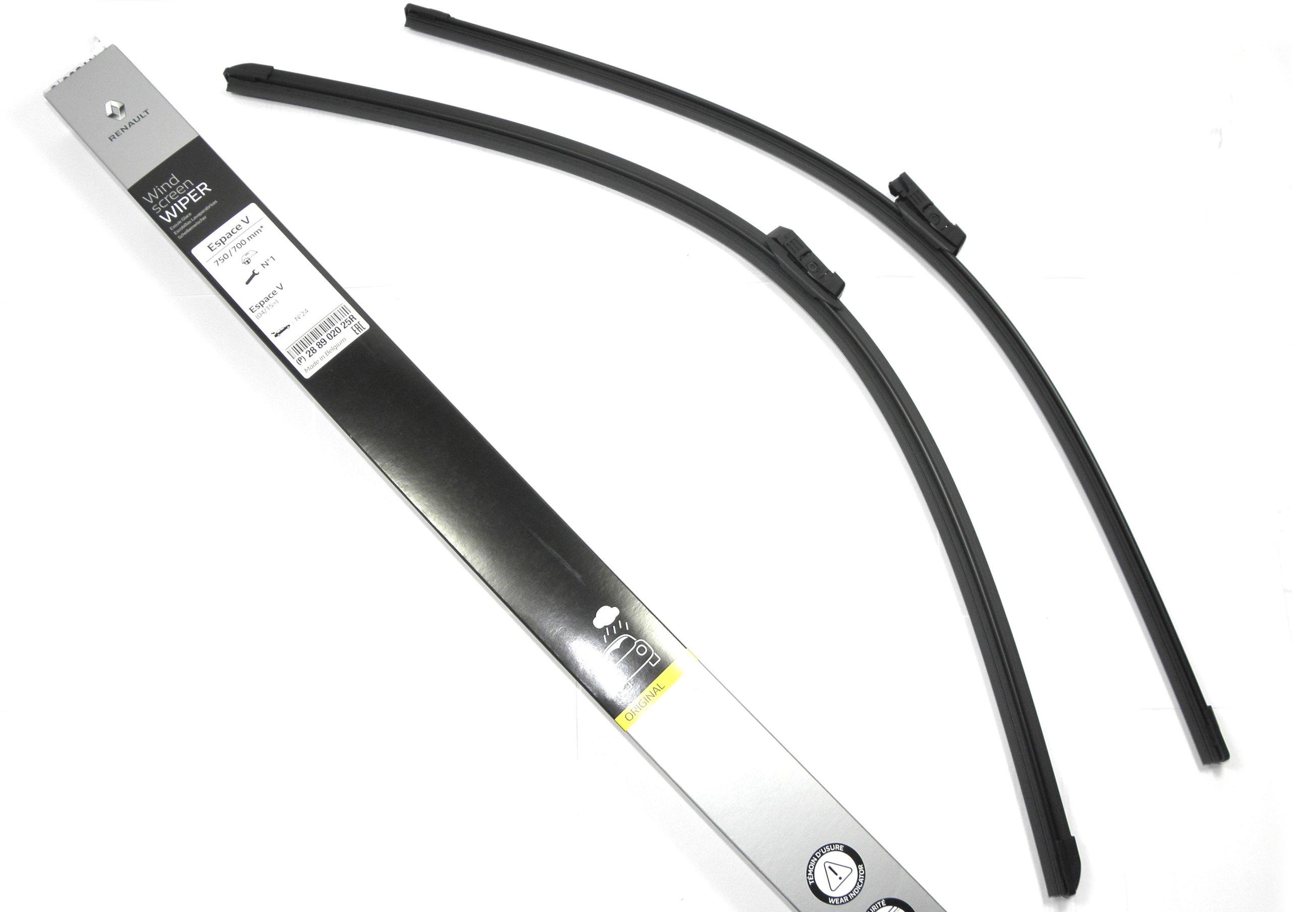 288902025R - RENAULT ESPACE V 5 ЩІТКИ СКЛООЧИСНИКА ПЕРЕДНІ ORG