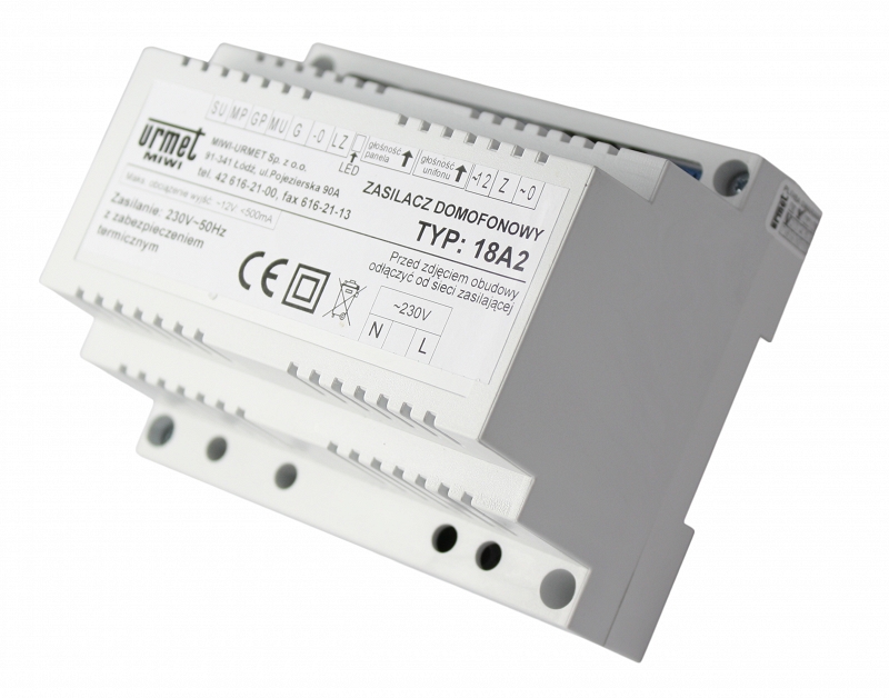 ZESTAW DOMOFONOWY DOMOFON URMET 6025/231-RF-N Kolor biały