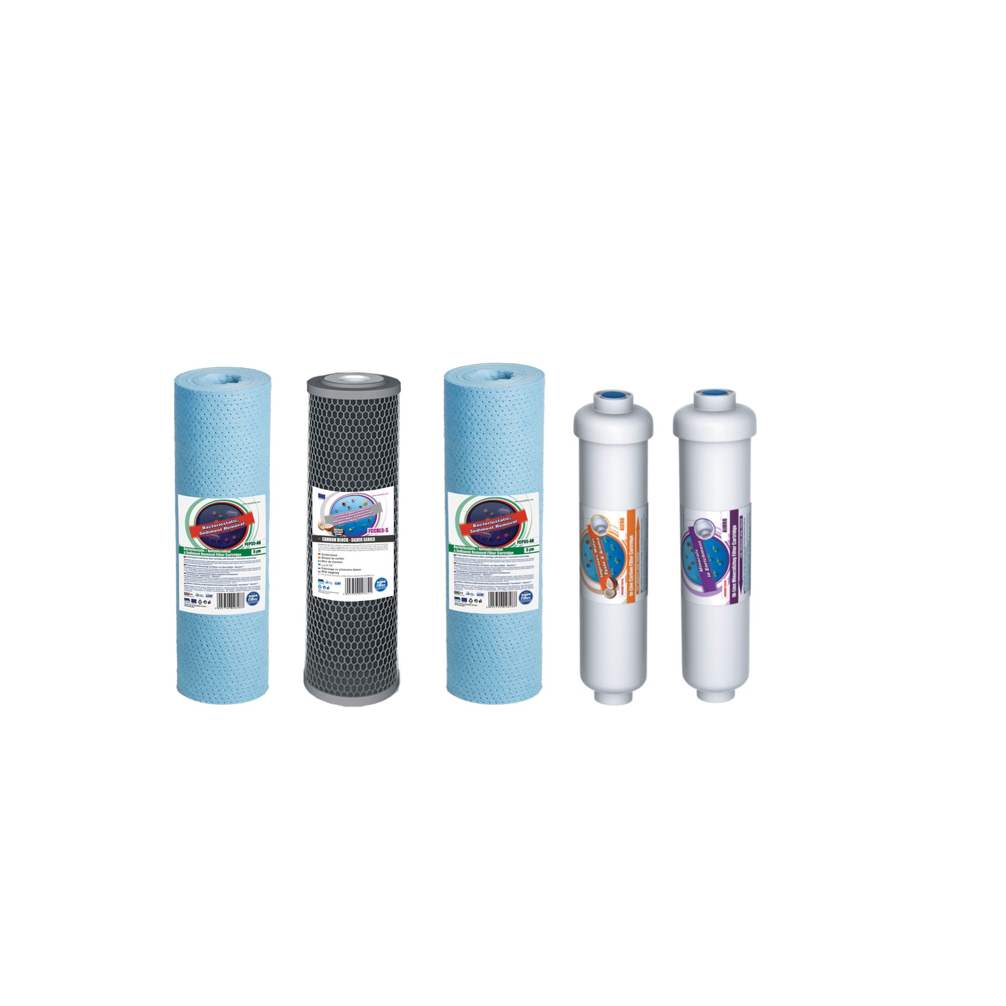 

RO5, RO6 Kpl Wkładów Do Osmozy Aquafilter