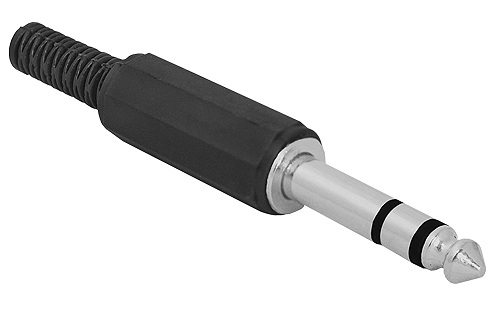 

Wtyk Duży Jack 6,3 stereo na kabel plastik FV(0742