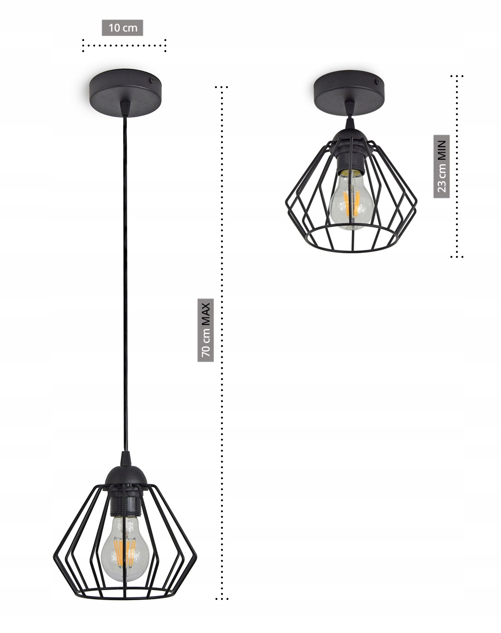 LAMPA WISZĄCA SUFITOWA ŻYRANDOL BRYLANT LED 724-Z1 Marka Luxolar