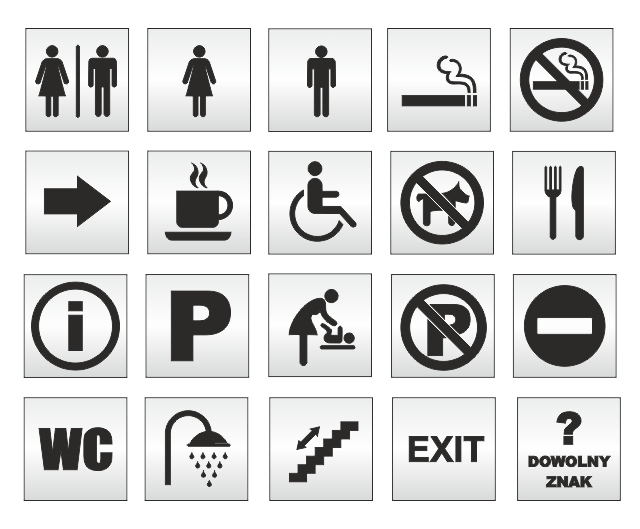 Tabliczka, znak, piktogram, Toaleta Marka Graveric