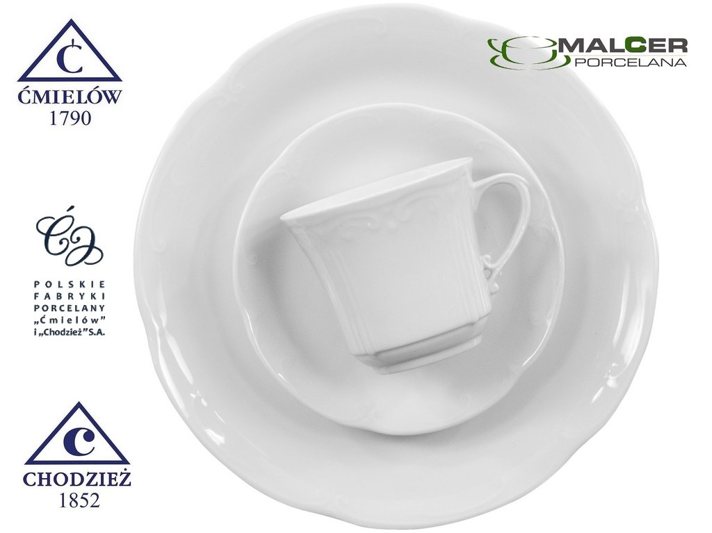 C000 SOSJERKA 500ml KAMELIA PFP CHODZIEŻ PORCELANA Kolor biały