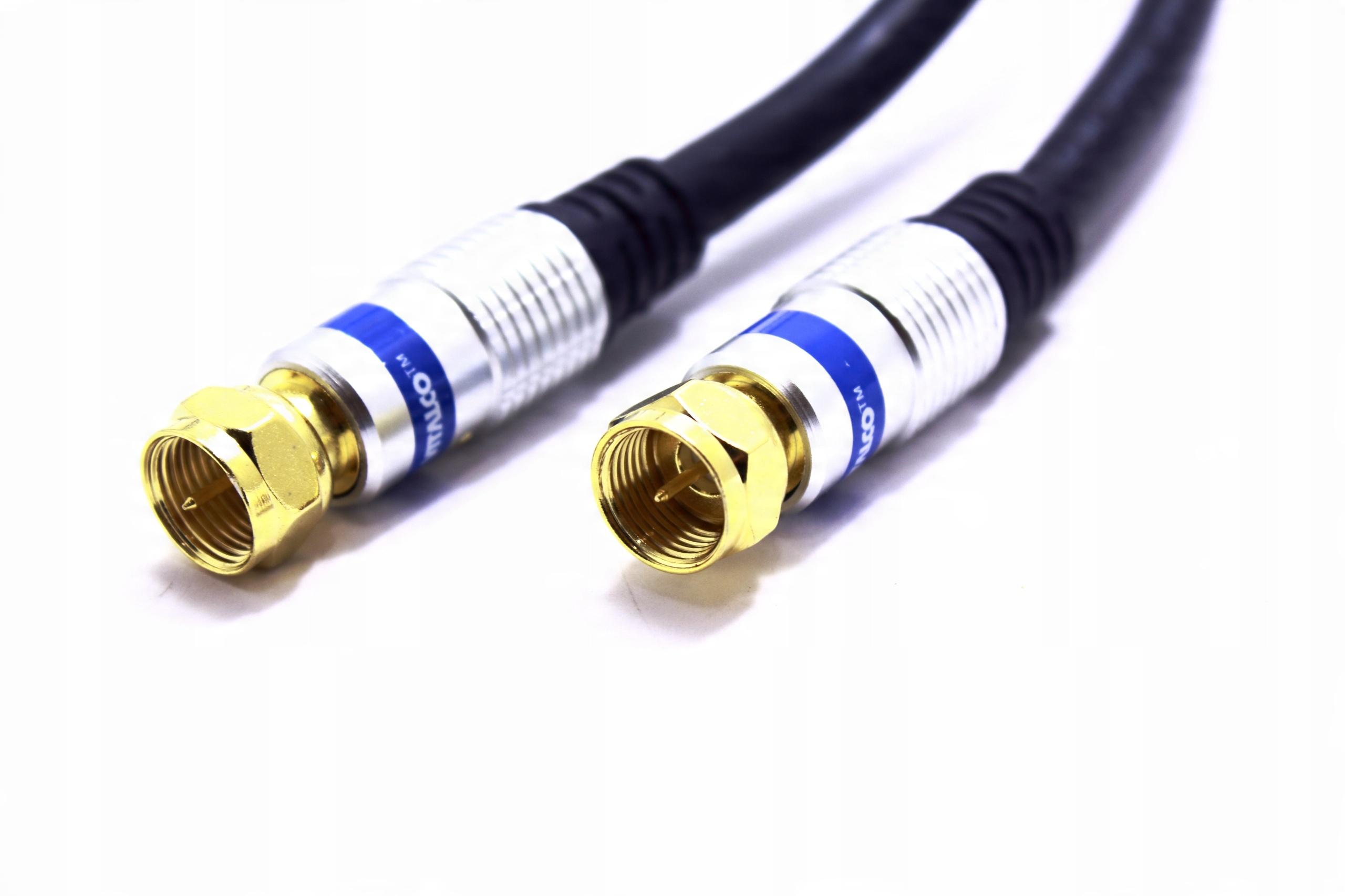 

Kabel Antenowy Z Wtykami Typu F Vitalco Złoty 1,5M