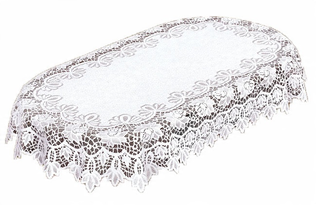 

Owalny Obrus Żakardowy 202541 Biały 130x180 CM