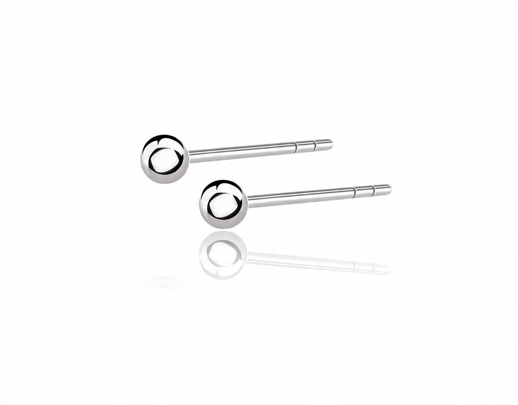 

Srebrne Kolczyki Kulki Kuleczki Małe 3mm SREBRO925