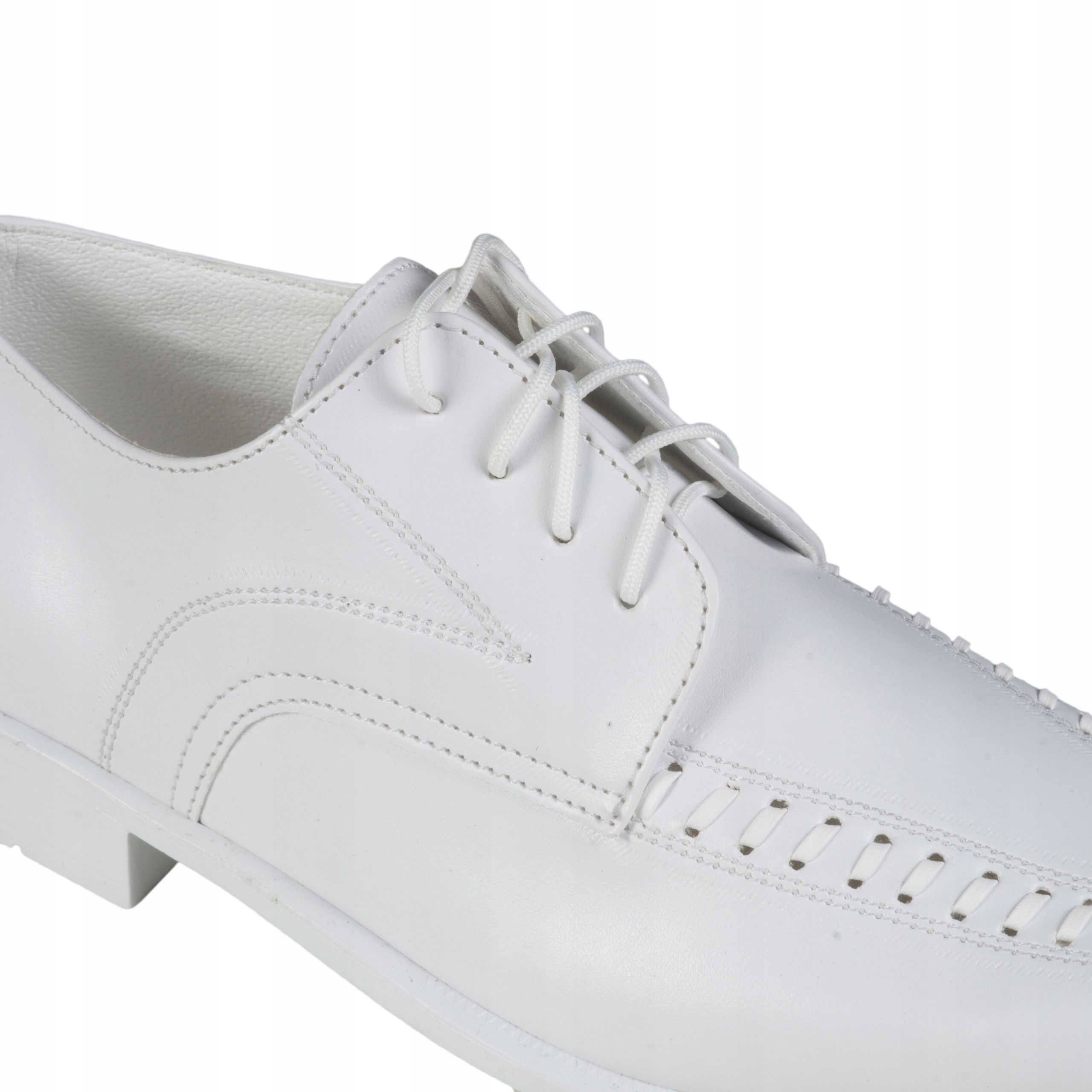 BUTY KOMUNIJNE WIZYTOWE Chłopięce BIAŁE Rozmiar 34 Płeć Chłopcy