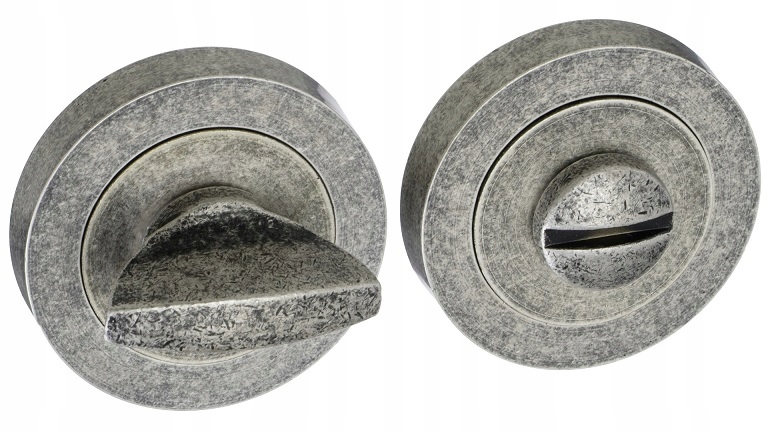 

Rozeta blokada Wc okrągła nikiel antyczny Roothkin