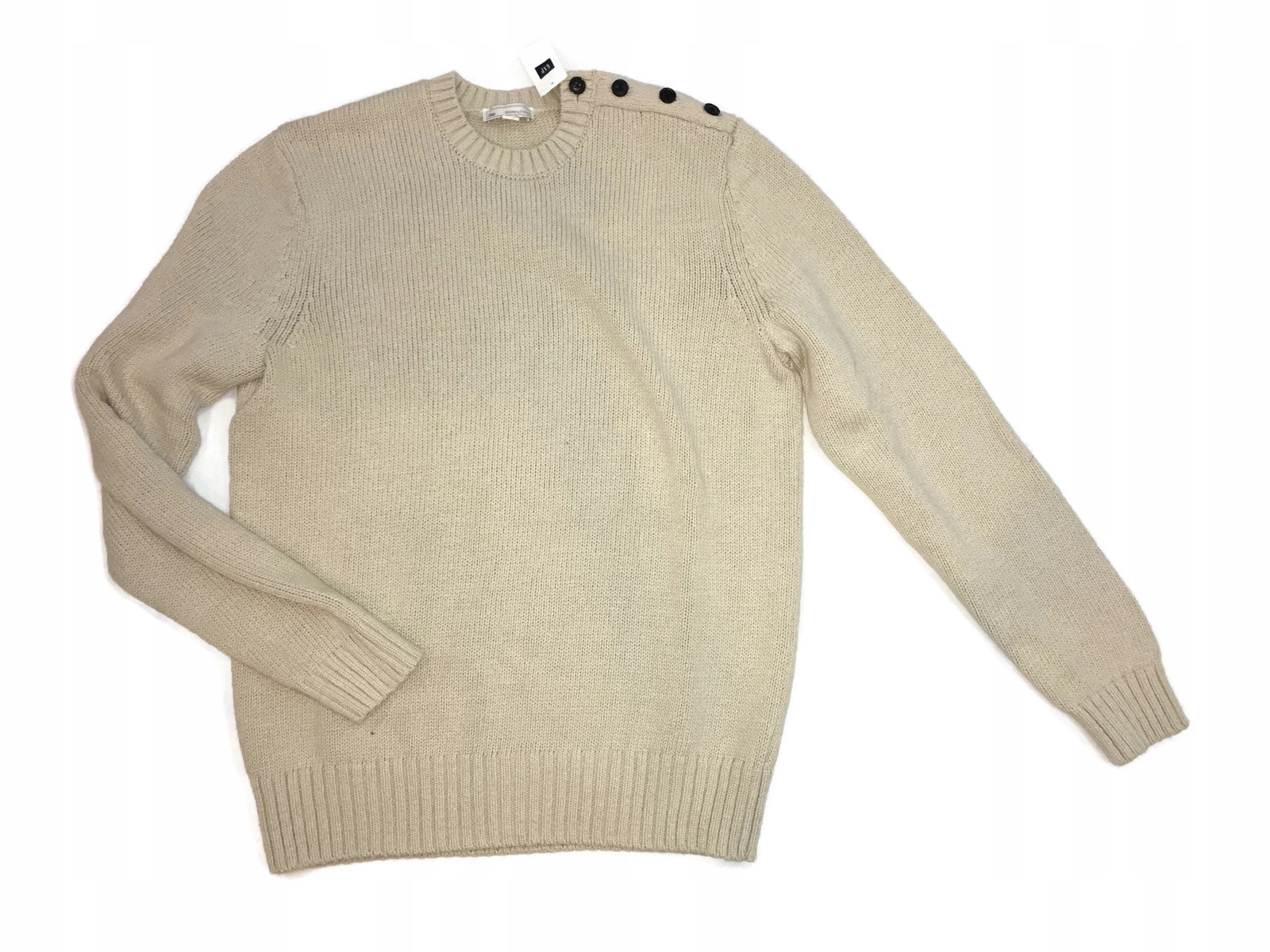 Elegantný béžový sveter z bavlny GAP USA M