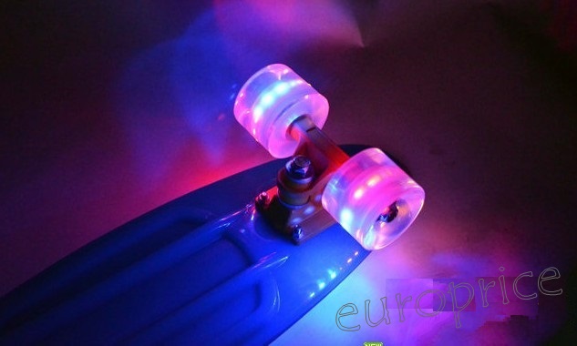 DESKOROLKA typu FISZKA GRAFFITI ŚWIECĄCE KOŁA led Twardość kół 82A