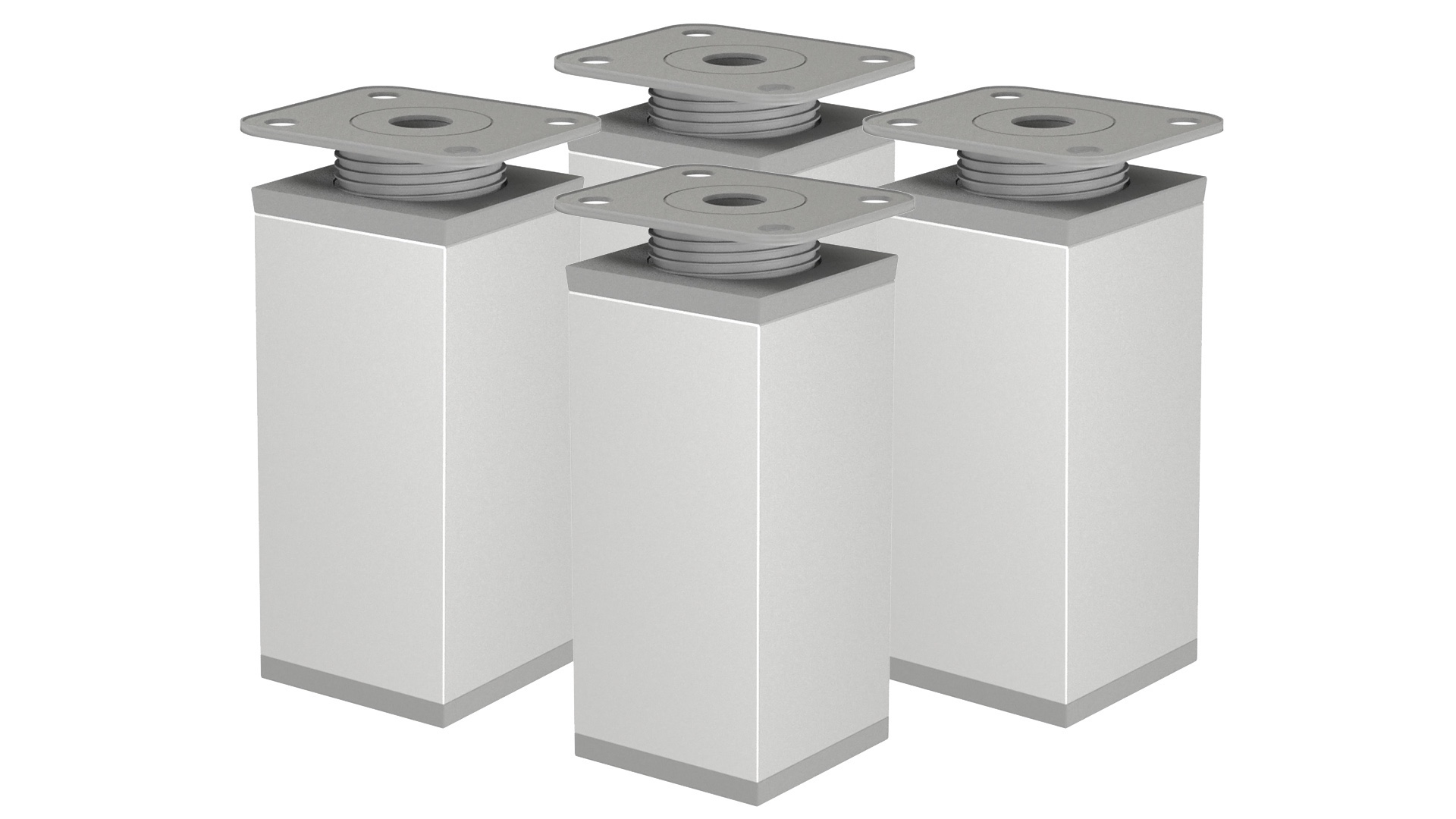 

4 X Alu Nóżka Stopka Meblowa Regulowana H 120 MM