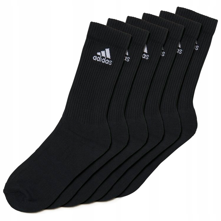 ADIDAS SKARPETY DŁUGIE STRIPES r.43-46 CZARNE 3PAK Marka adidas