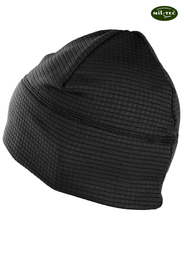 Termoaktywna CZAPKA Sportowa Quick Dry CZARNA Marka Mil-Tec