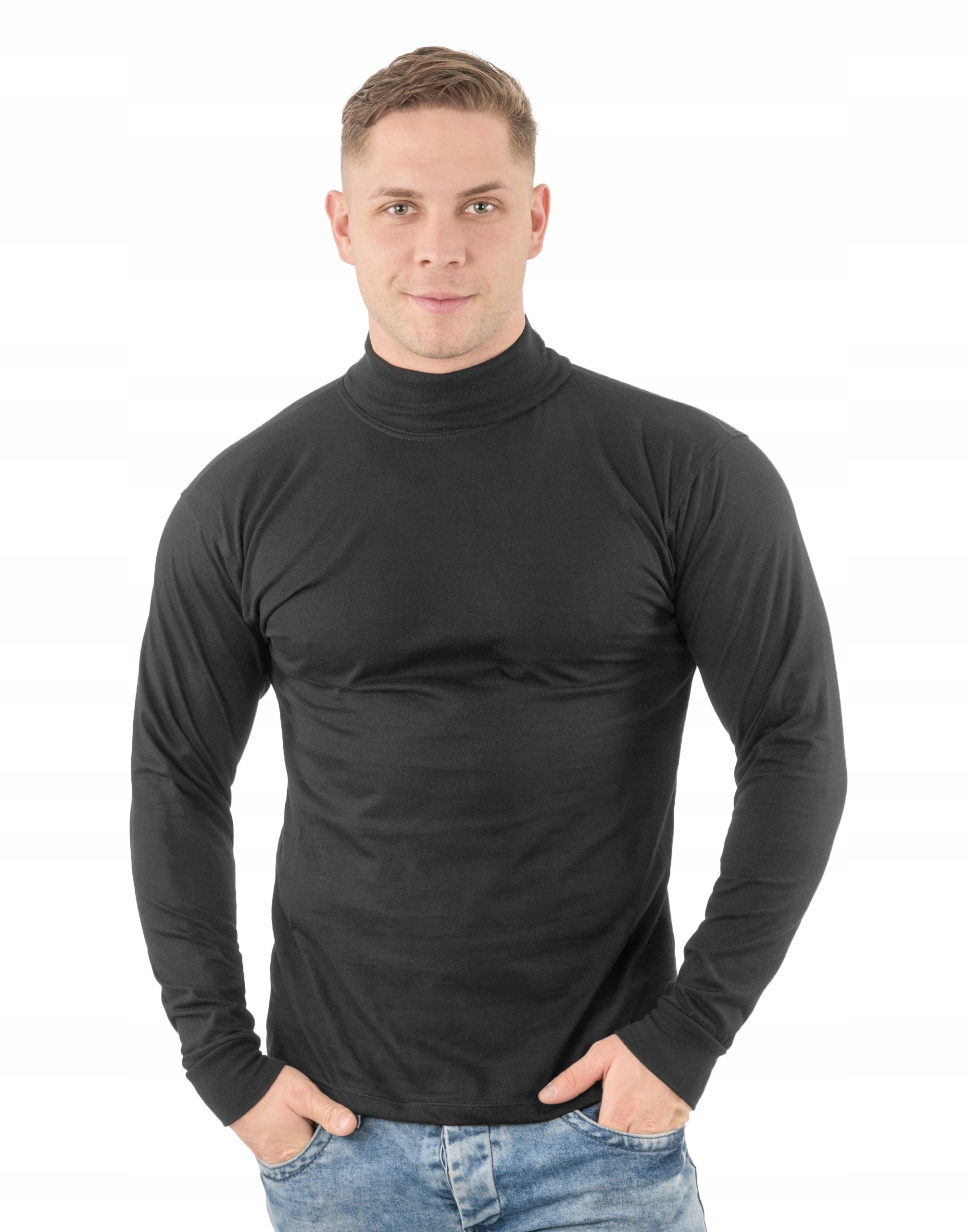 

Sweter Golf Męski Golfy Wxm r 4XL czarny