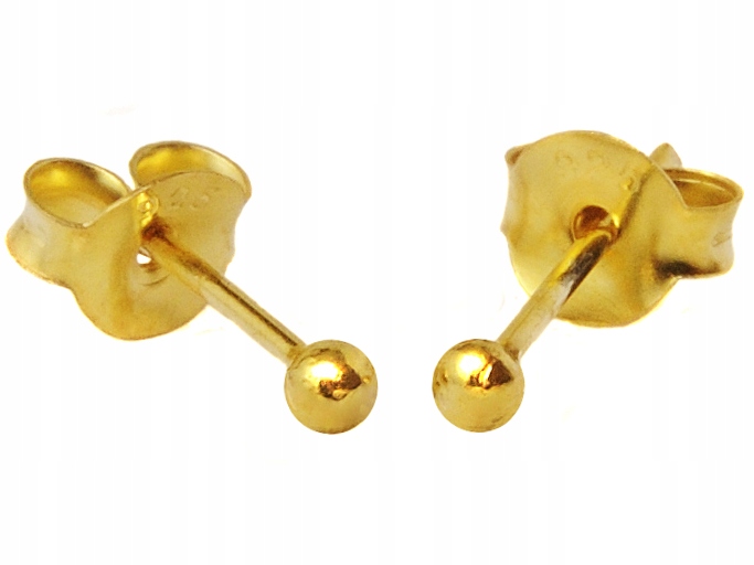 

Versil kolczyki kulki 2,0 mm złocone Srebro 0,925
