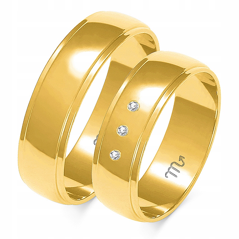 Zlaté Prsteny 14K 6 mm Zirkon id A-153