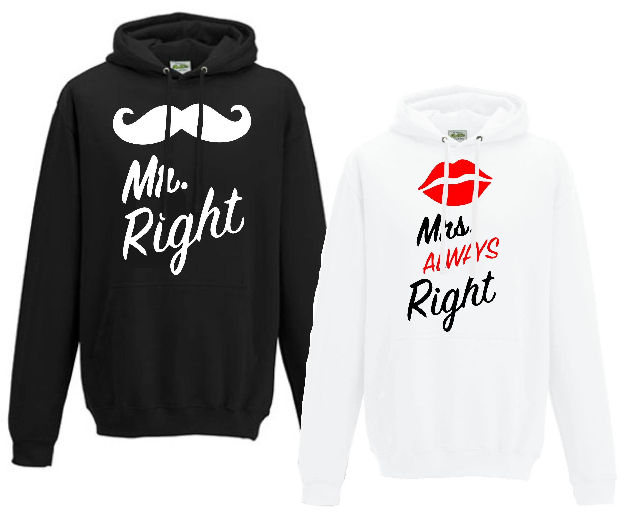 

Bluzy Dla Pary Zakochanych Z Kapturem Mr Mrs Right