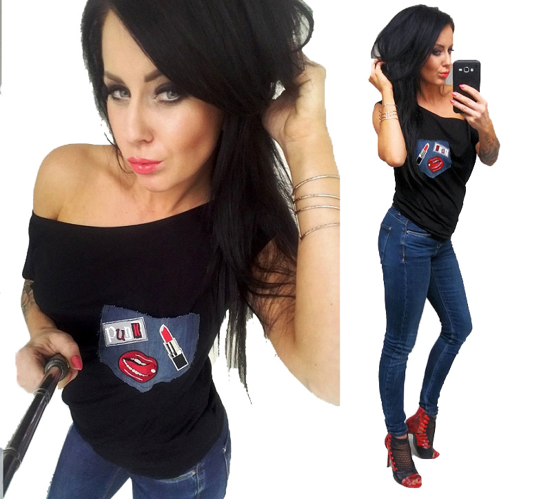 

LipMar Luźna punk jeans dżins kieszonka XL 42