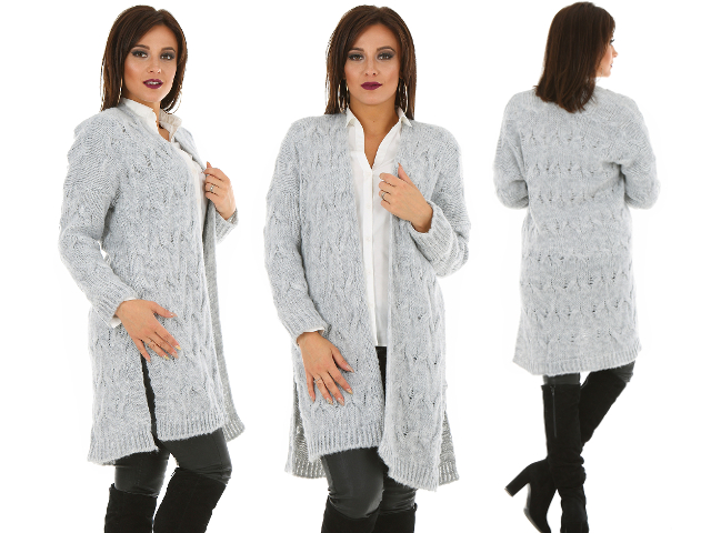 

F102 Wełna kardigan Sweter narzutka