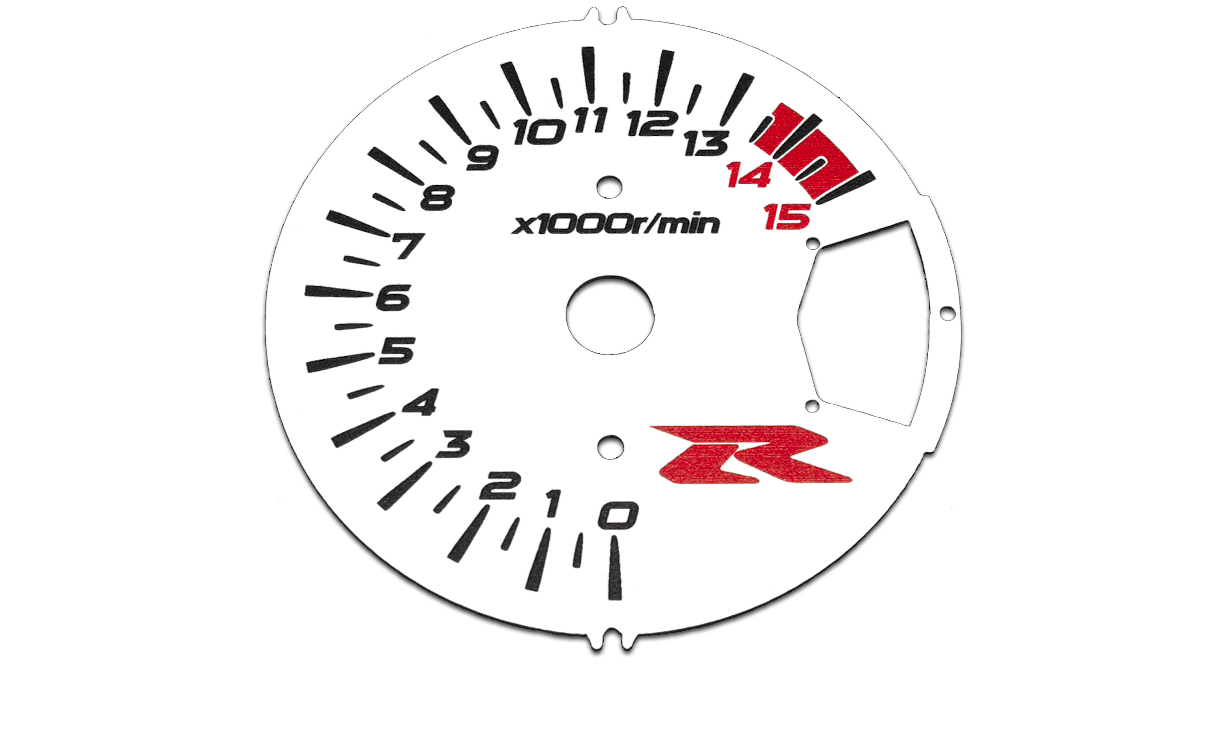 Suzuki GSX-R 1000 2005-2006 Tarcze Zegarów BIAŁE