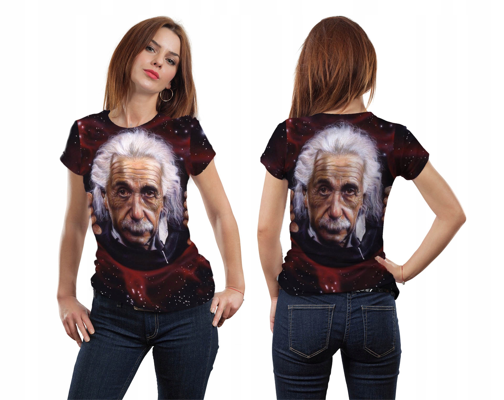 

Koszulka 3D Fullprint T-shirt Einstein M Modna Pl