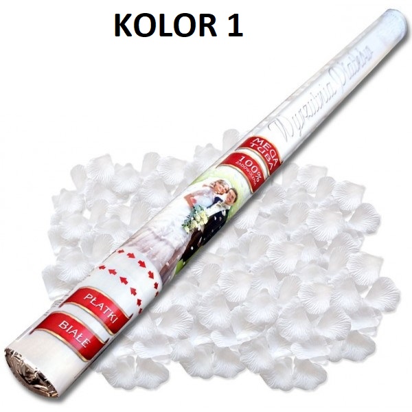 TUBA STRZELAJĄCA PŁATKI KONFETTI 60CM 7xWZÓR 4 SZT Wypełnienie powietrze