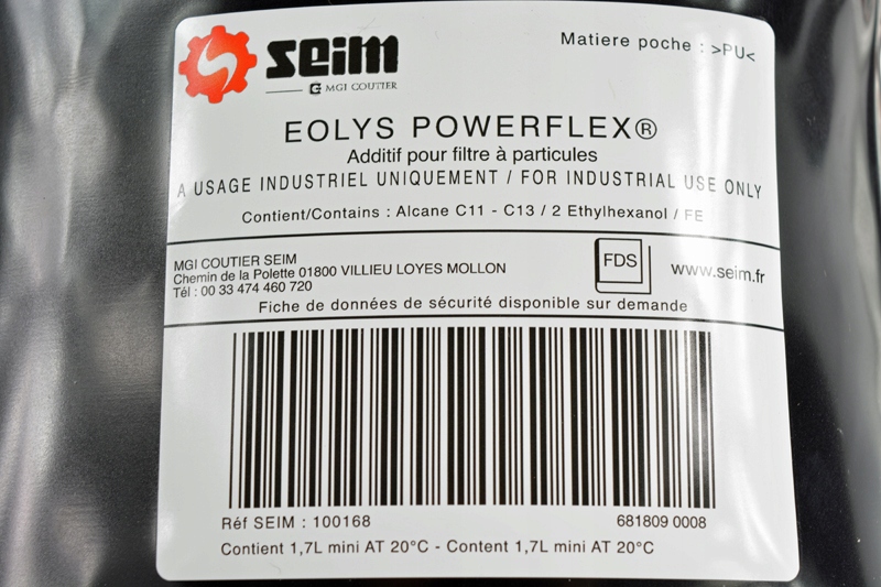 EOLYS POWERFLEX FAP DPF C2 C3 DS3 1007 9678034080 Packaging Volume 1700 ml