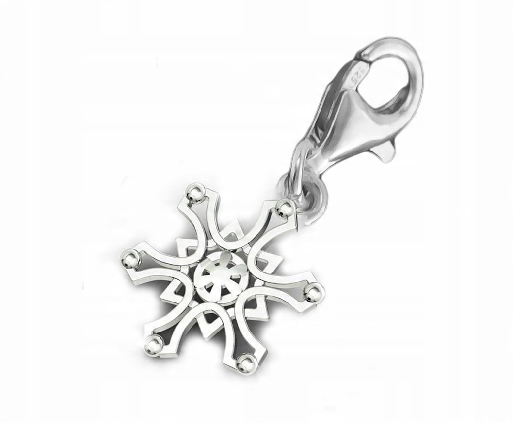 

Charms śnieżynka śnieg na szczęście Srebro 925