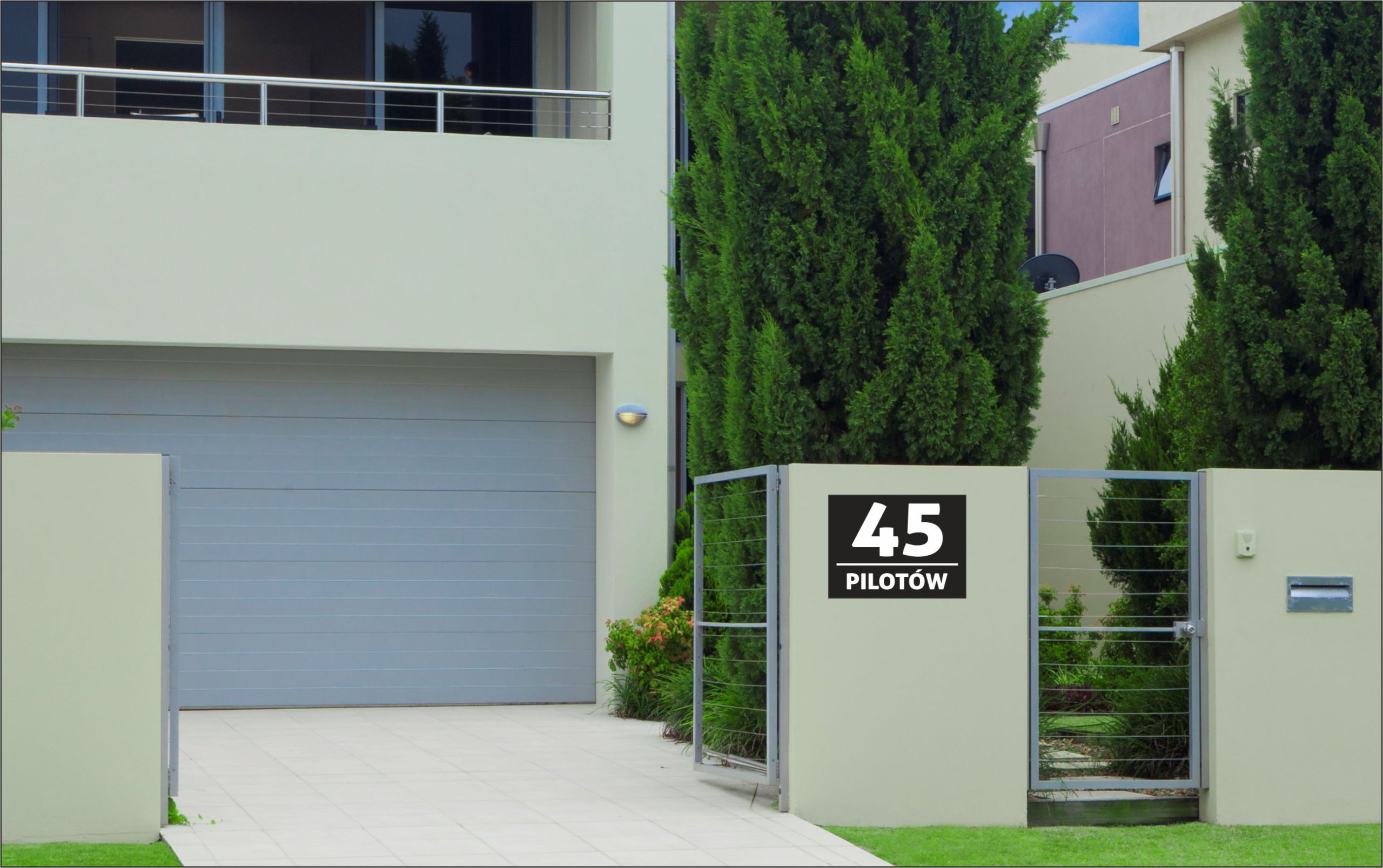 Numer na dom Tabliczka adresowa 40x30 ALUMINIUM Marka Craft Print