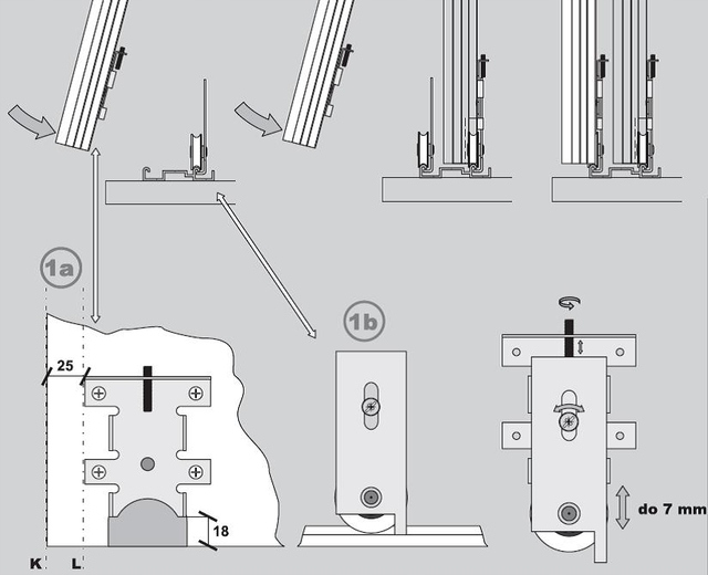 SEVROLL WÓZEK DOLNY DO SZAFY - WD 18C HI-TEC 2SZT. Zastosowanie inne