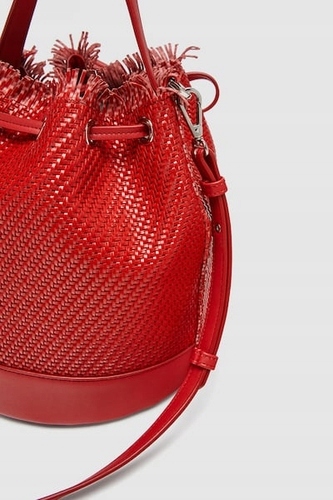 ZARA torebka worek czerwony nowy 2406/304 tusk HIT Płeć kobieta