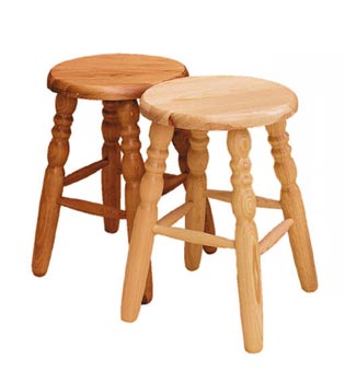 Okrągłe drewniane taborety sosnowe taboret stołek do kuchni okrągły 45cm