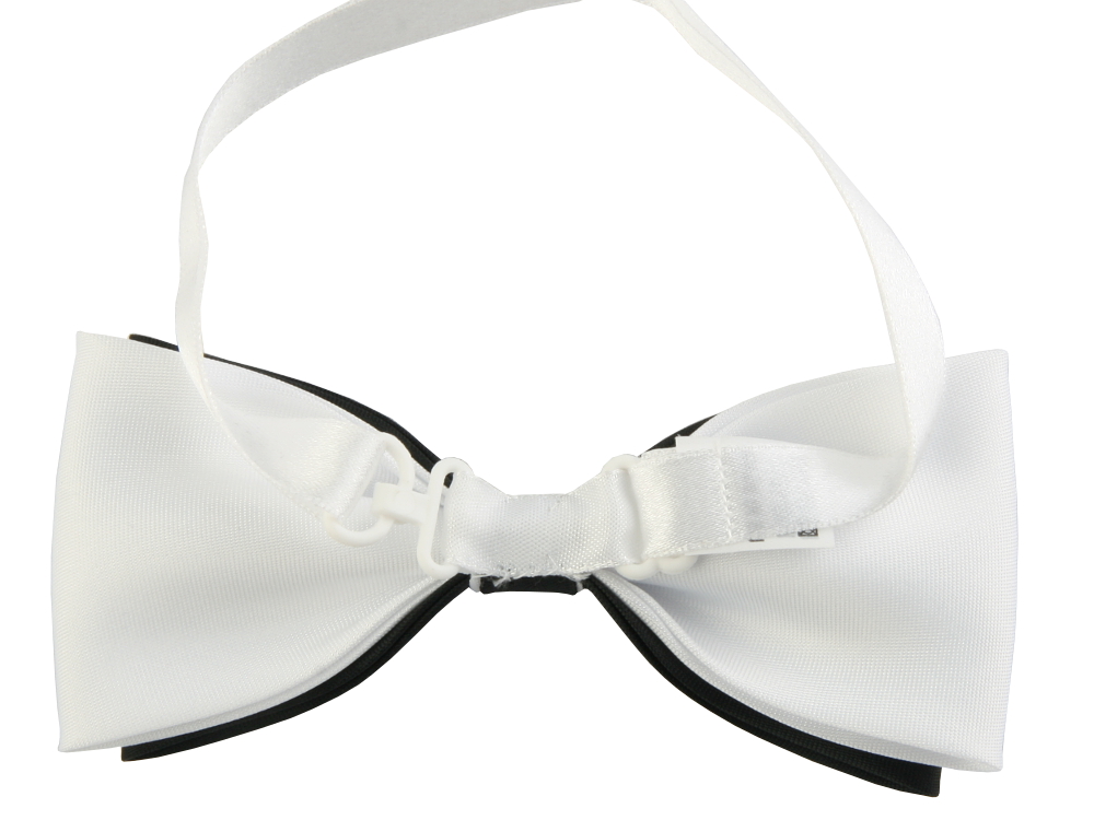 MUCHA, MUSZKA MĘSKA CZARNO-BIAŁA W PUDEŁKU Wzór dominujący bez wzoru